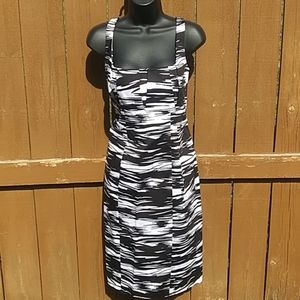 NOT! Calvin Klein Dress Black White Dress Sz12
